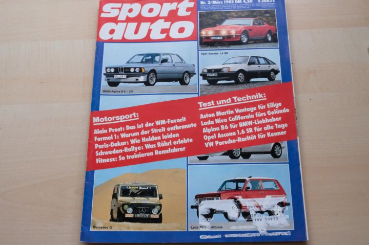 Deckblatt Sport Auto (03/1982)